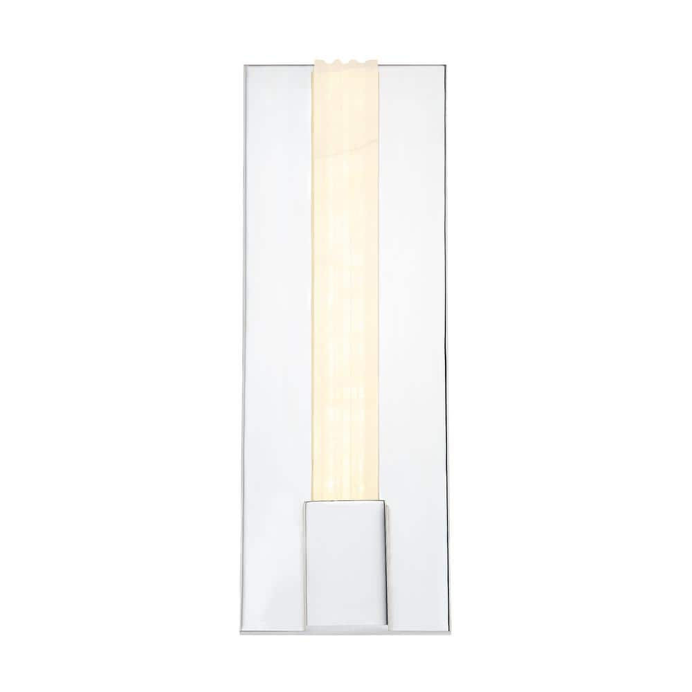 Kismet Classic Elegance 25" Nickel LED Vanity with Dimmable Alabaster Panes