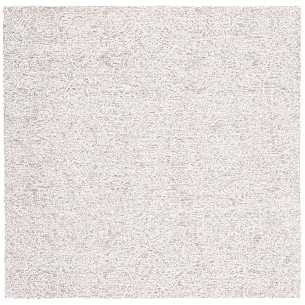 SAFAVIEH Metro Aditi Medallion Area Rug, Natural/Ivory, 8' x 8' Square