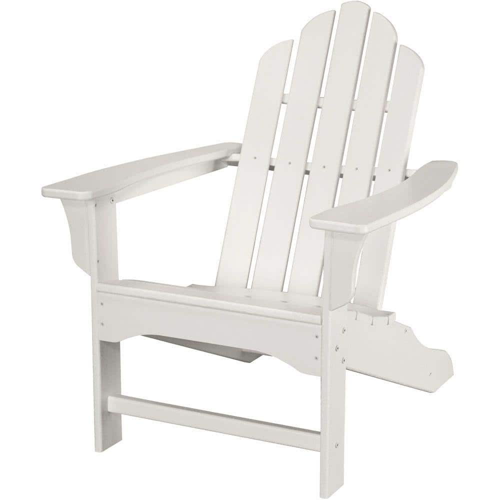 Hanover Outdoor Furniture All-Weather Contoured Adirondack Chair, White