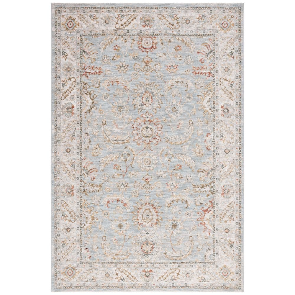 Hamilton HLT108 Power Loomed Area Rug - Blue/Gold - 8'x10' - Safavieh.