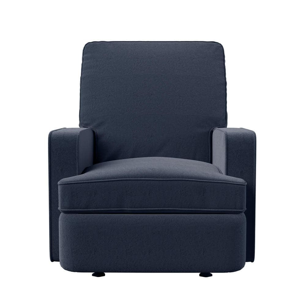 Baby Relax Salma 2-in-1 Rocker Recliner Chair, Navy Velvet