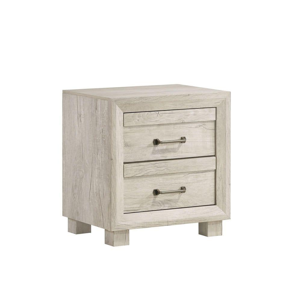 Picket House Furnishings Tarrant 2-Drawer Nightstand with USB in White
