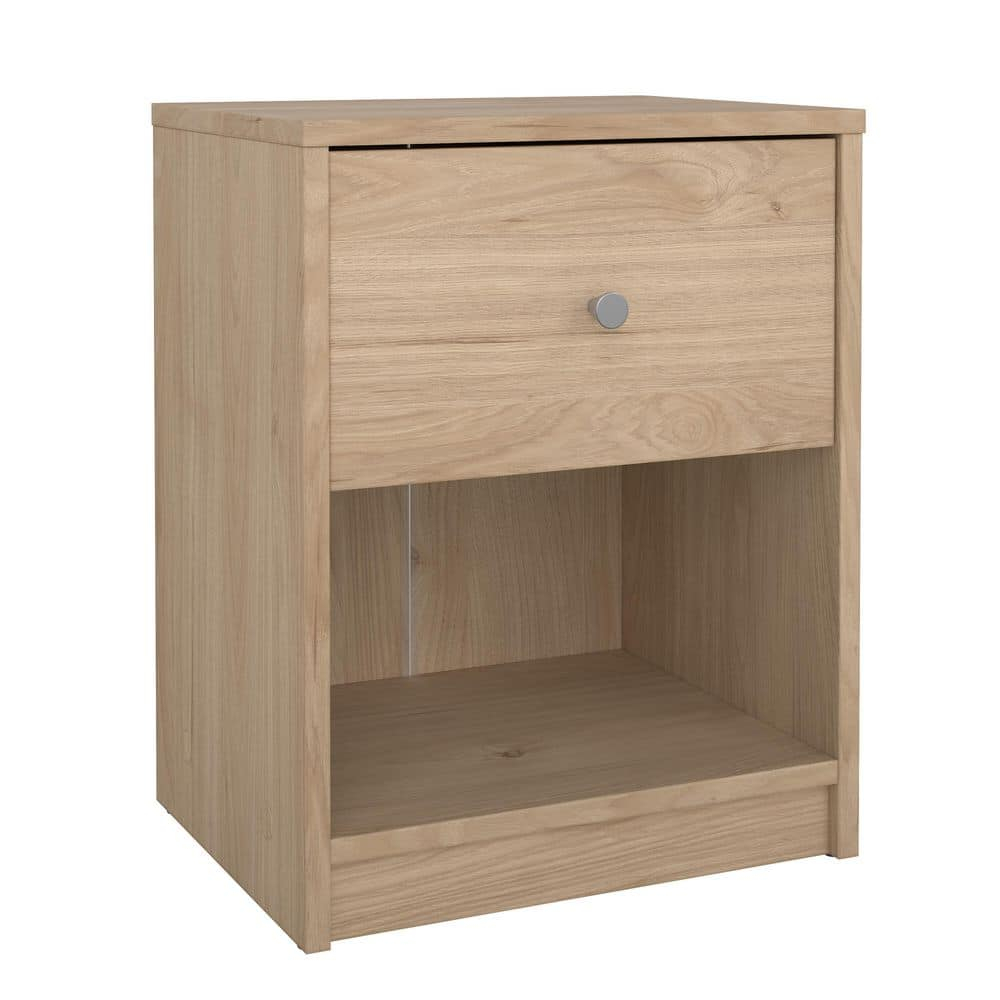 Tvilum, Portland 1 Drawer Nightstand, Jackson Hickory