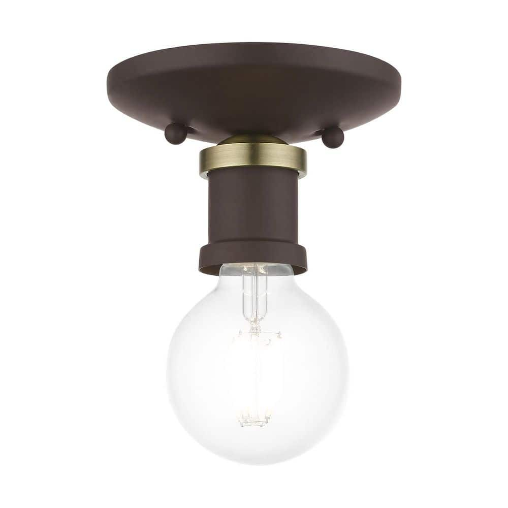 Livex Lighting - Lansdale - 1 Light Flush Mount In Transitional Style-3.38