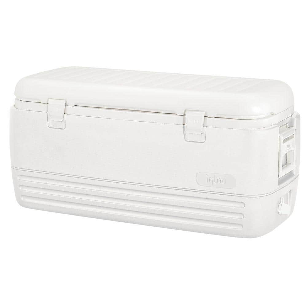 Igloo 120 qt. Quick & Cool Polar Ice Chest Cooler, White