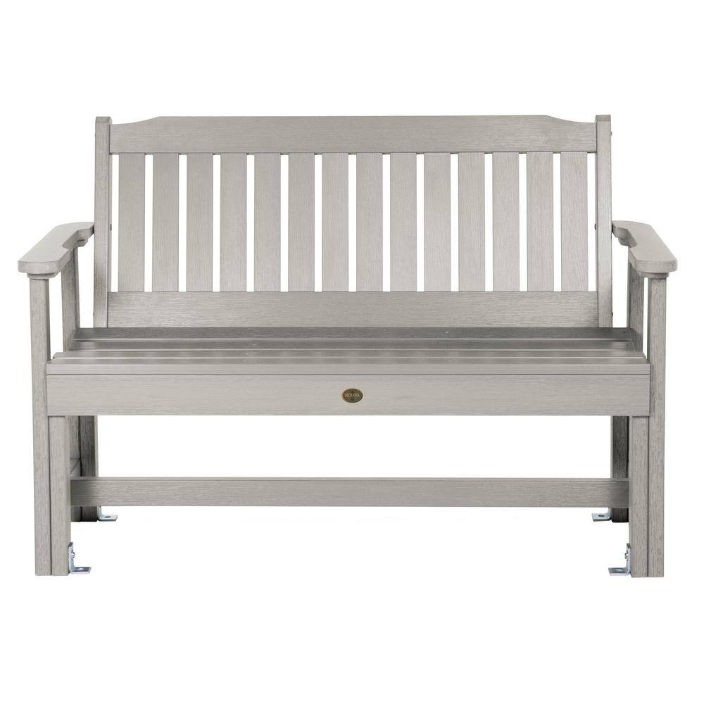 highwood  Commercial Grade Exeter 4 Foot Garden Bench Harbor Gray