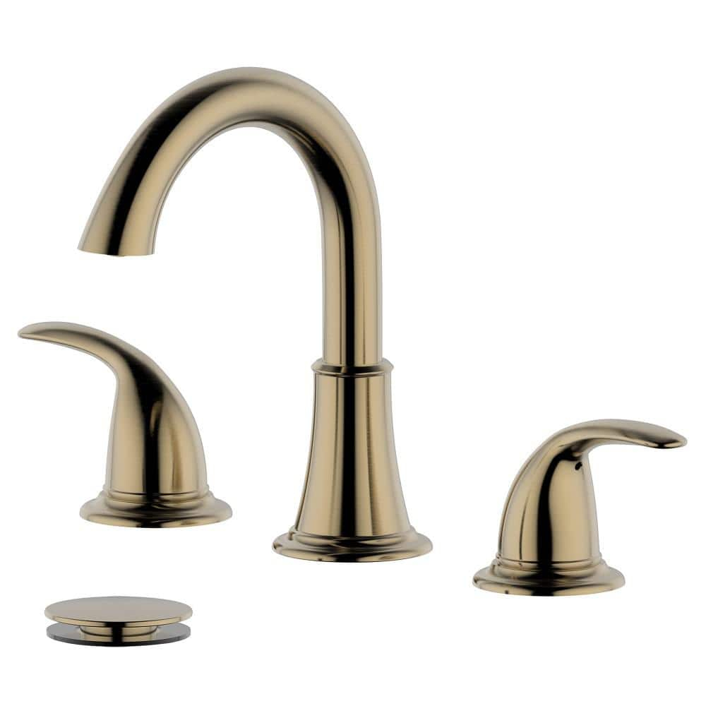 Konya Widespread 2-handle Bathroom Faucet with Drain Assembly