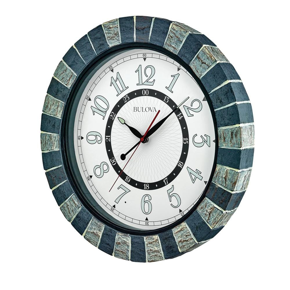 Bulova Clocks C3392 Outdoor, Garden Party lighted dial, patio accessory.