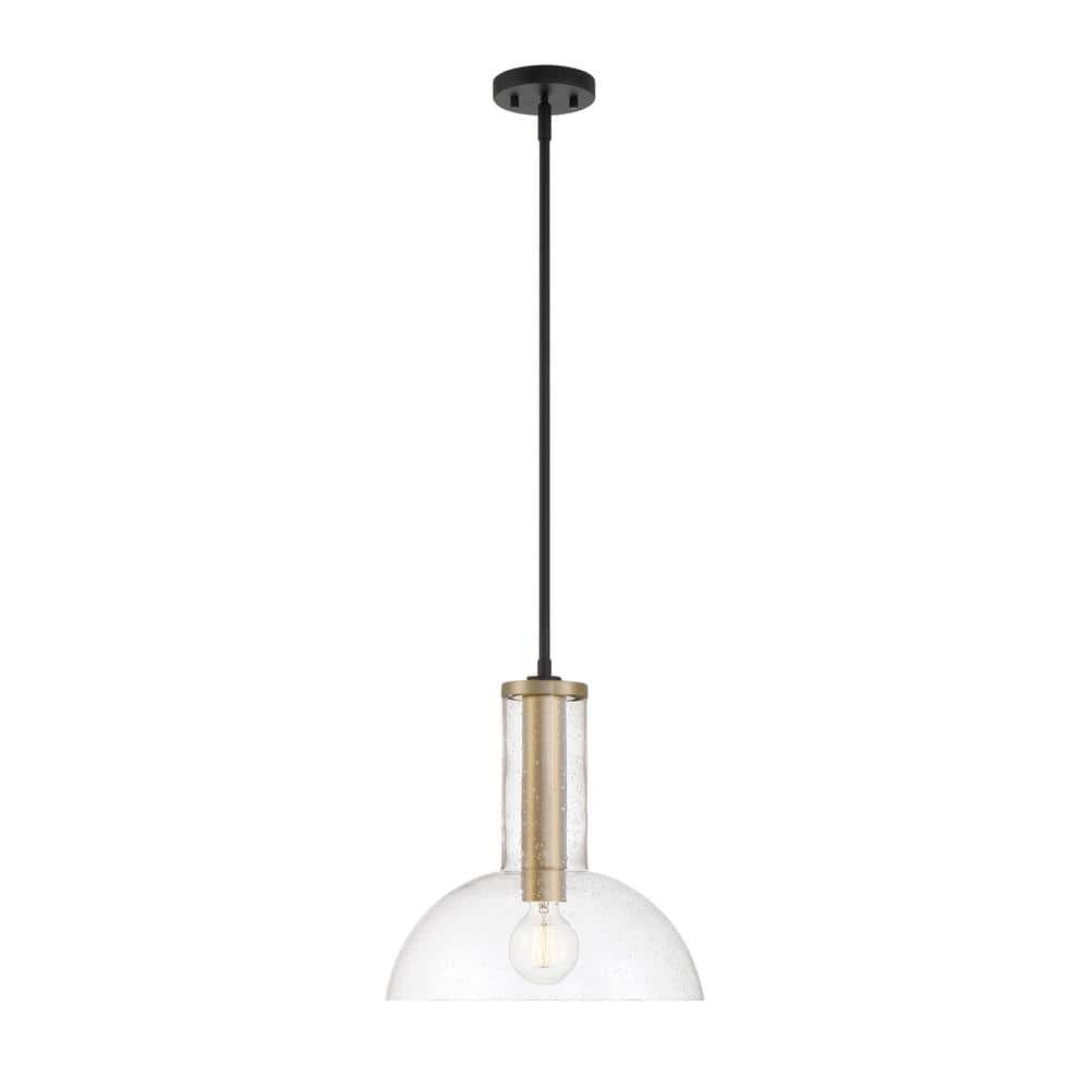 Designers Fountain Nova 14 inch 1-Light Matte Black Modern Pendant Light, D283M-14P-MB