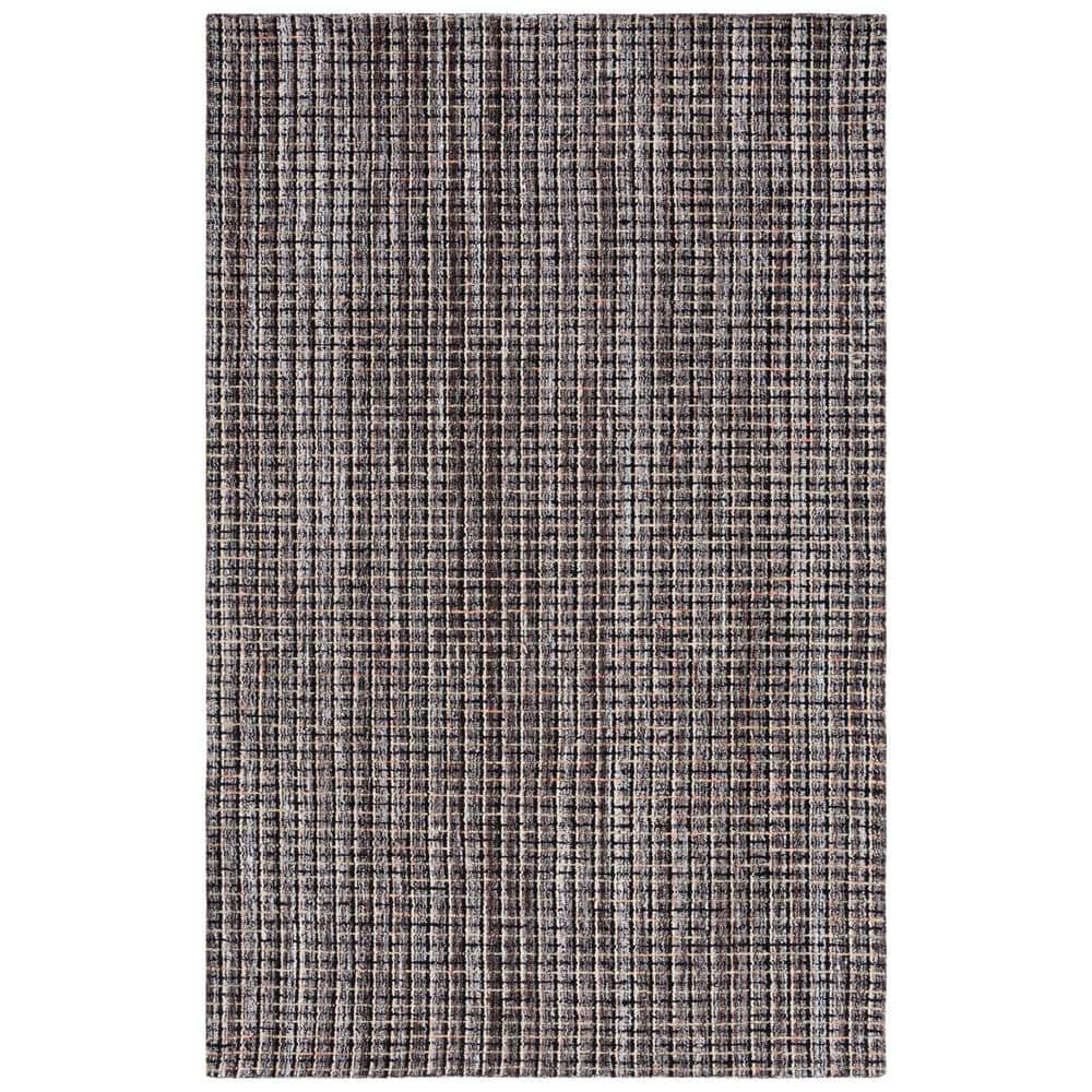 SAFAVIEH Abstract Cornelia Trellis Area Rug, Brown/Black, 9' x 12'