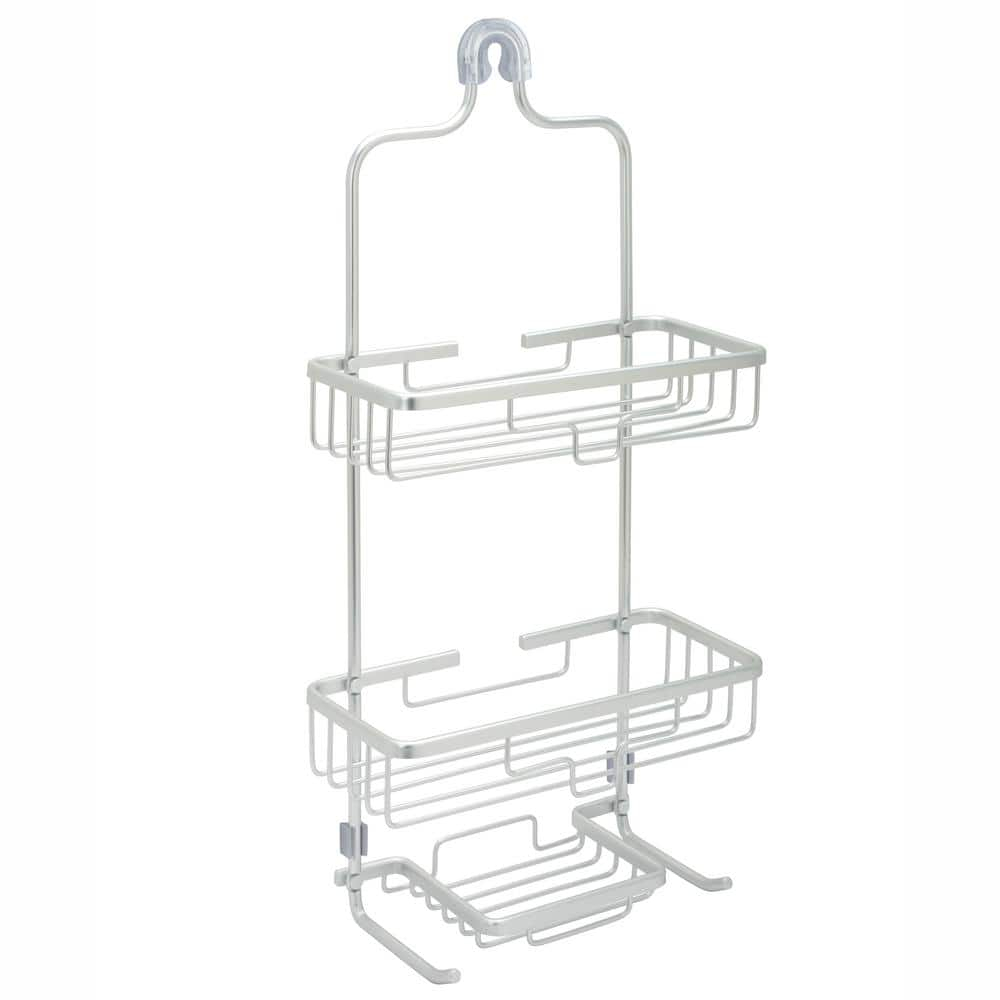 NeverRust Rustproof Aluminum Large Over-the-Shower Caddy in Satin Chrome