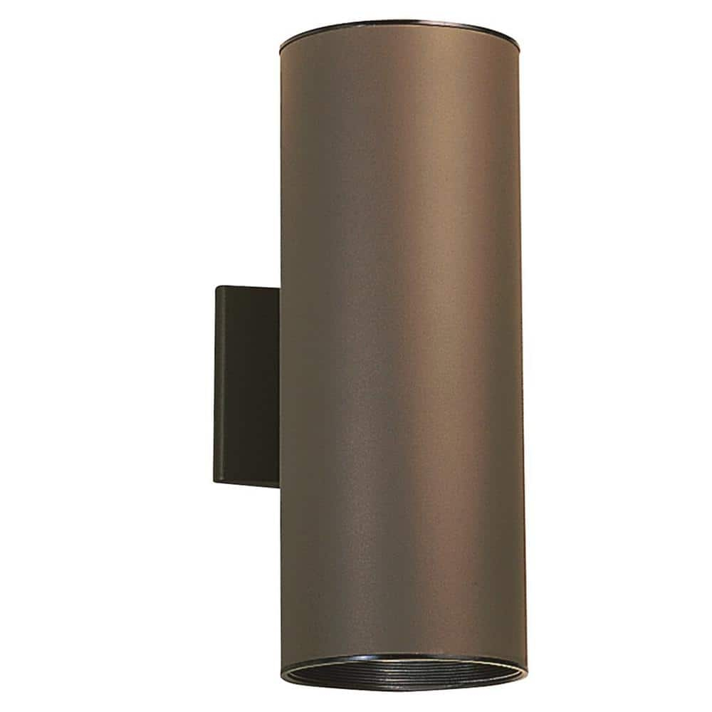 Kichler 2 -Light 15-in H Bronze Hardwired Outdoor Wall Light