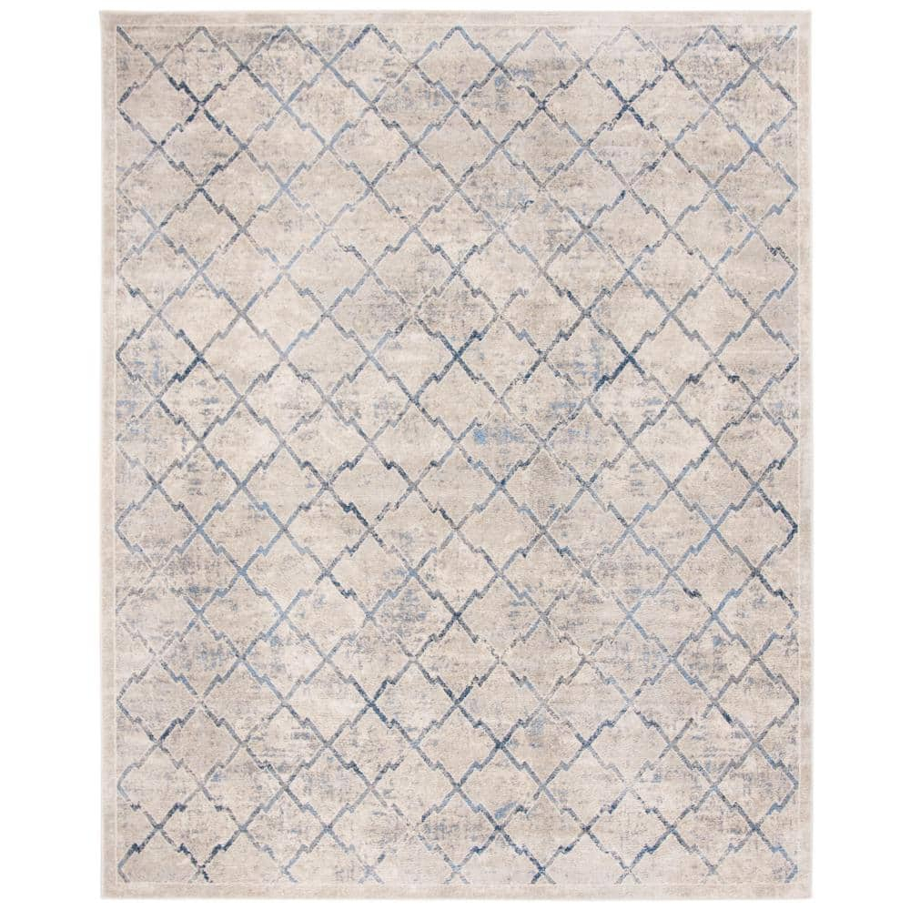 SAFAVIEH Brentwood Celandine Geometric Area Rug, 12' x 18', Light Grey/Blue