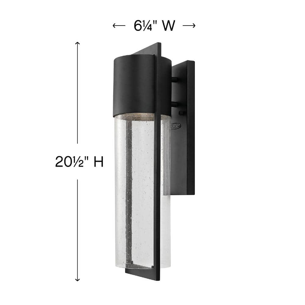 Hinkley Lighting 1324 Shelter 20.5" Tall 1 Light Dark Sky Outdoor Wall Sconce Wi