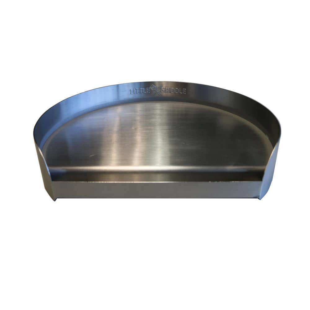 Little Griddle KQ-17-R Stainless Steel Outdoor BBQ Griddle, 17 x 14, For Charcoal Kettle and Kamado Grills, Fun to Use, Easy to Clean