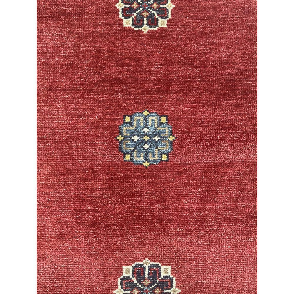 EORC Rust Hand Knotted Wool Traditional Kazak Rug, 8' x 10'
