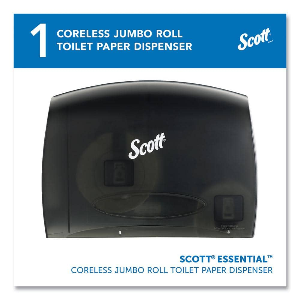 Scott Essential Coreless Jumbo Roll Tissue Dispenser, 14.25 x 6 x 9.7, Black -KCC09602