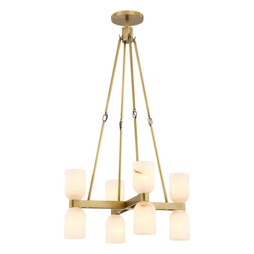 Lucian 8 - Light Modern Linear Chandelier