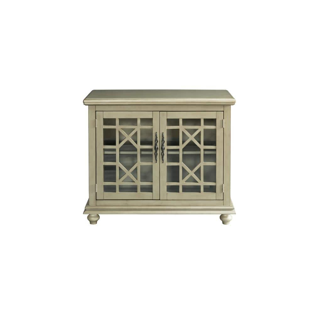 Martin Svensson Home Elegant Small Spaces TV Stand, Antique Silver