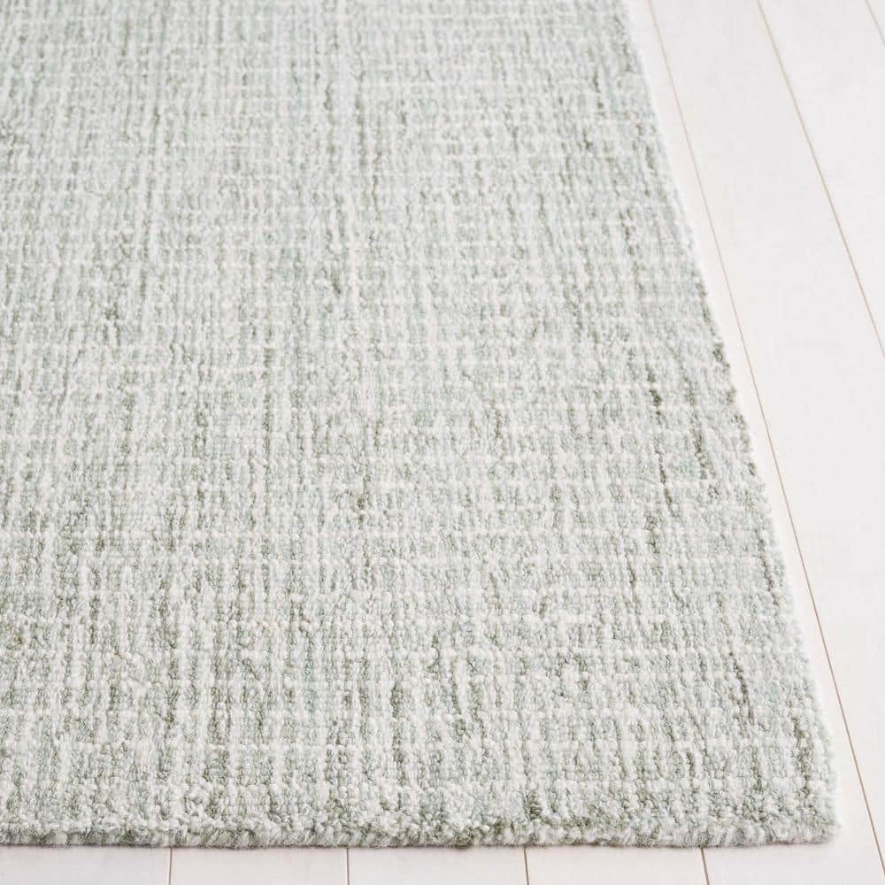 SAFAVIEH Abstract Emely Abstract Wool Area Rug, Sage/Ivory, 5' x 8'