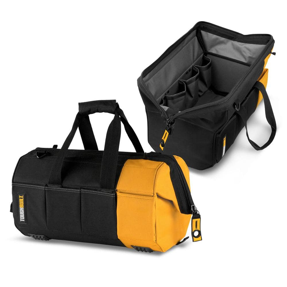 ToughBuilt 16 in. W X 10 in. H Polyester Massive Mouth Tool Bag 38 pocket