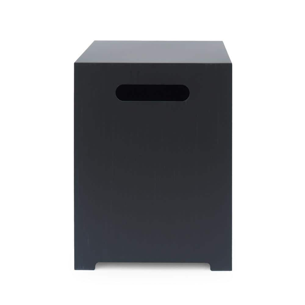 Outdoor Iron 40 Inch Square Fire Pit - 50,000 BTU,Dark Grey