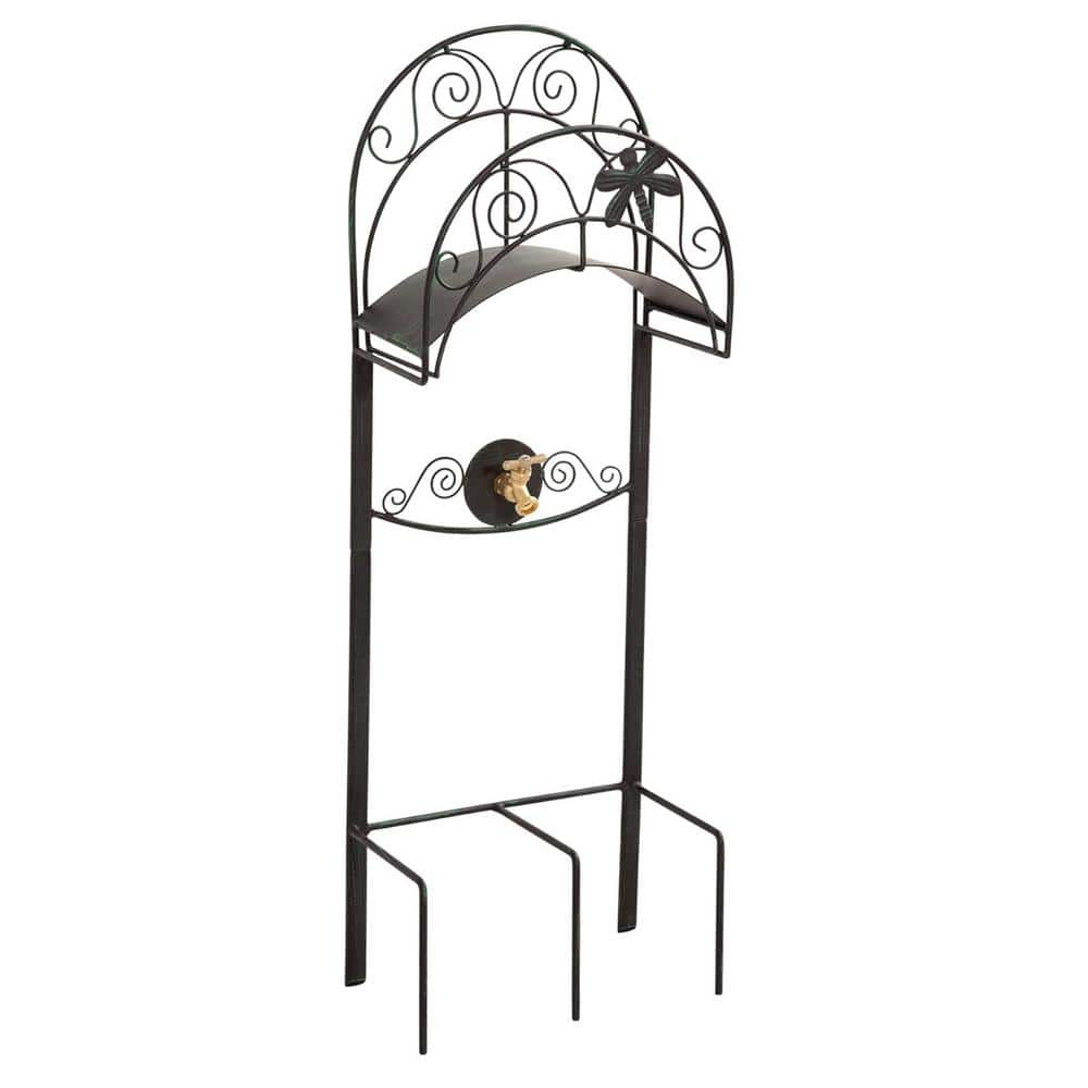 Liberty Garden 642-KD Outdoor Dragonfly Decorative Hose Holder Stand, Black