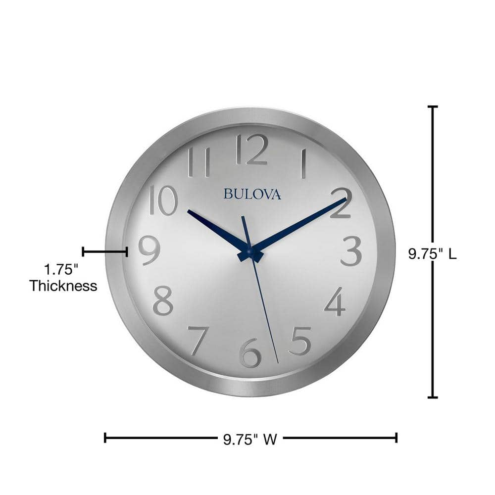 Bulova 9.75 diam. Winston Wall Clock