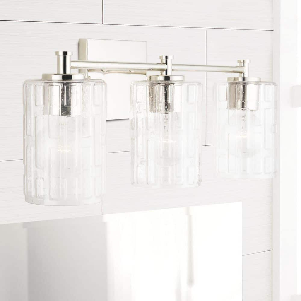 Capital Lighting - 3 Light Transitional Bath Vanity Approved for Damp Locations