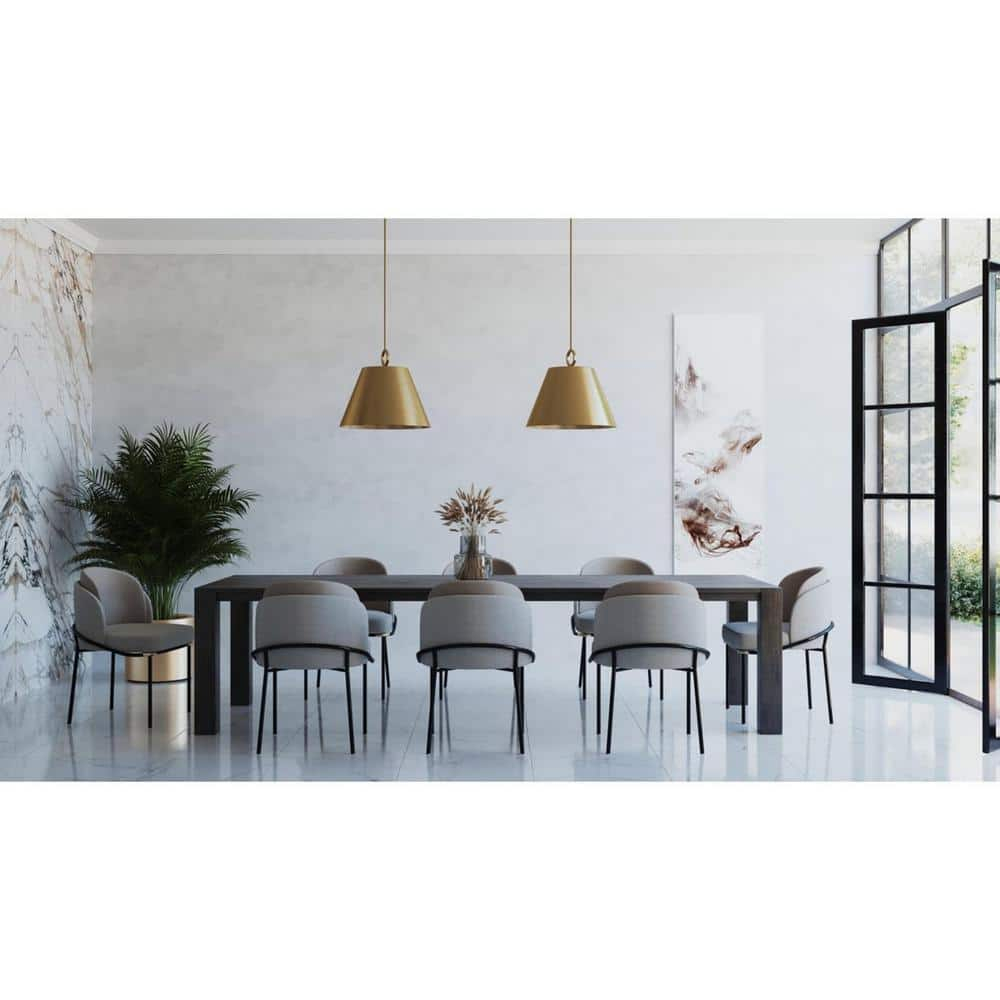 Progress Lighting Parkhurst 3-Light Dome Pendant, Brushed Bronze, Gold-Finished Interior, Ideal for New Traditional, Modern Farmhouse, Transitional