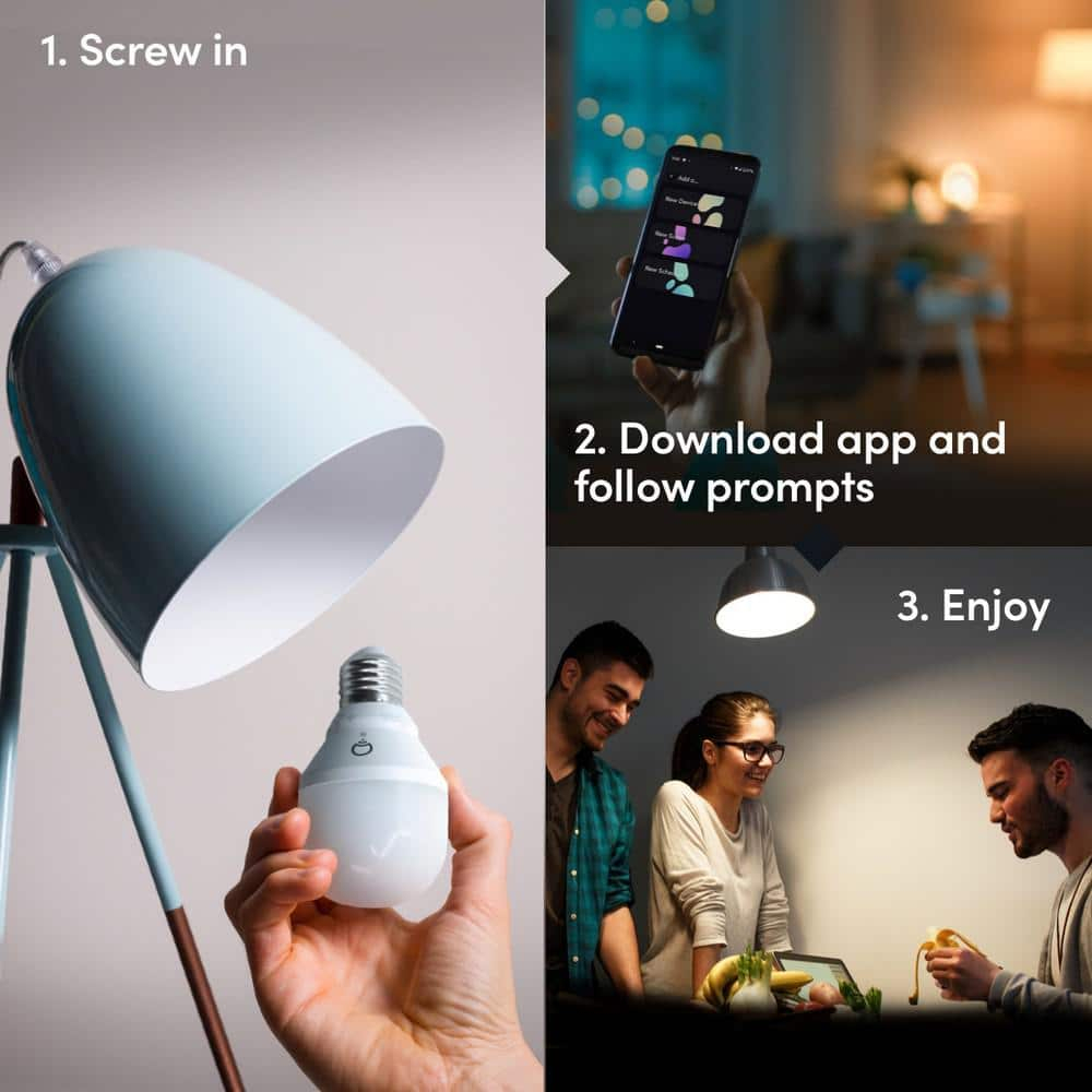LIFX Color A19 800 lumens, Billions of Colors and Whites, Wi-Fi Smart LED Light Bulb, No Bridge Required, Works with Alexa, Hey Google, HomeKit and Siri (2-Pack)