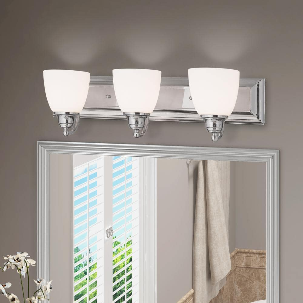 Livex Lighting Springfield 3 - Light Vanity in  Polished Chrome