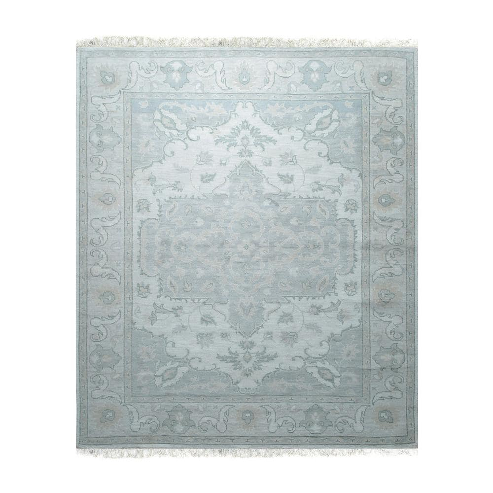 EORC Beige Classic Traditional Floral Area Rug