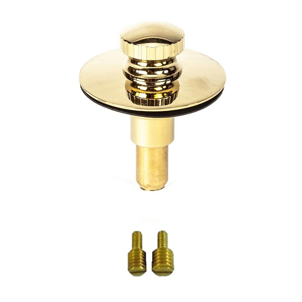 PF WaterWorks PF0955-PB Lift N Lock Tub Drain Stopper, Brass