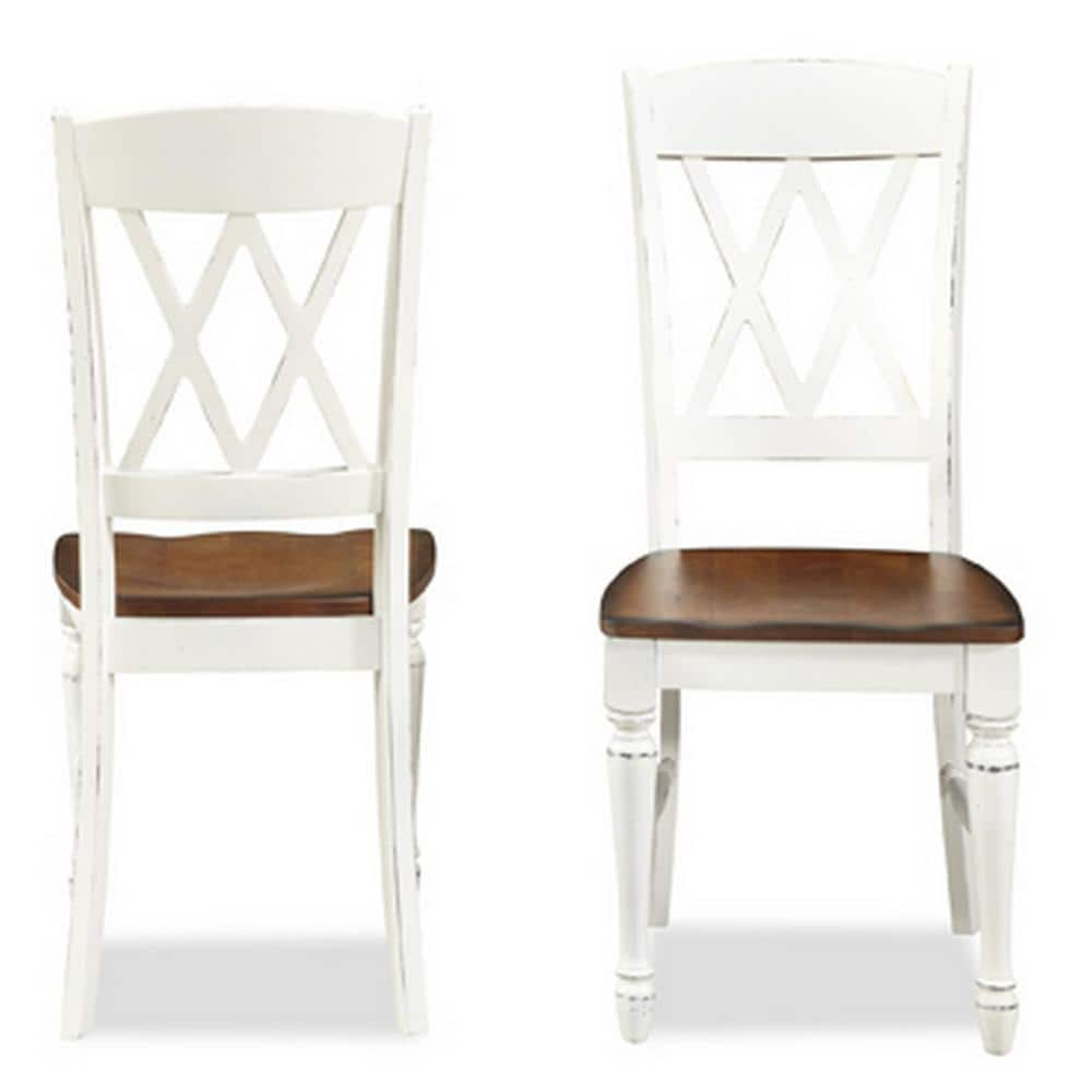 Monarch White/Oak 5Piece Dining Set by Home Styles, 7 Piece
