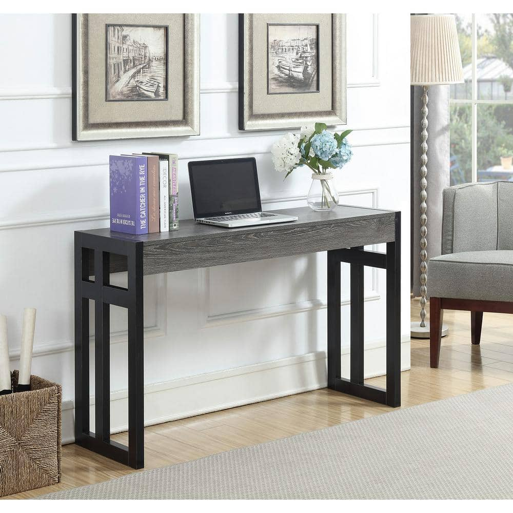 Convenience Concepts Monterey Console Table, Weathered Gray/Black