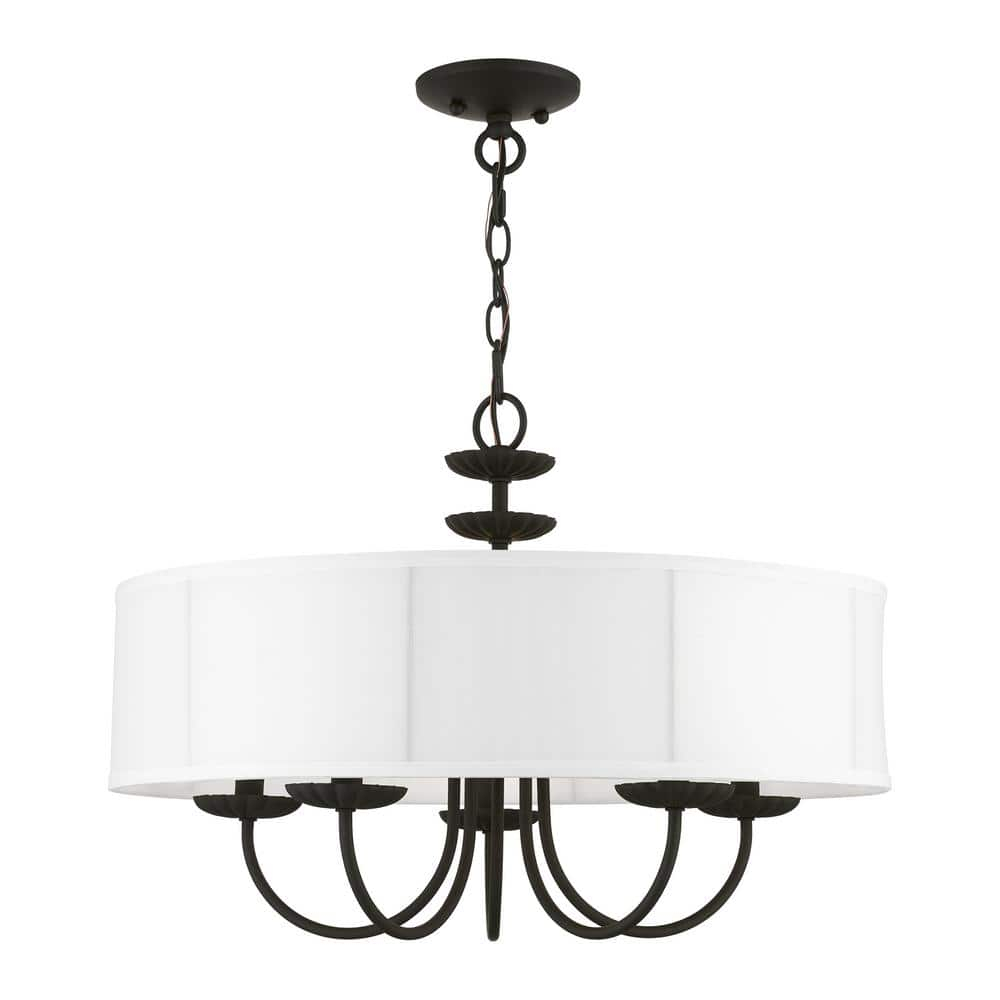 Livex Lighting Brookdale 5 - Light Pendant in  Black