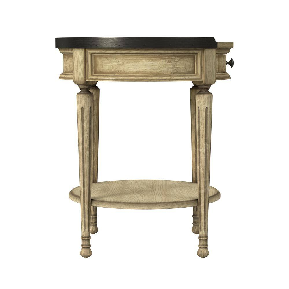 Butler Specialty Company Sampson Side Table With Storage - Antique Beige
