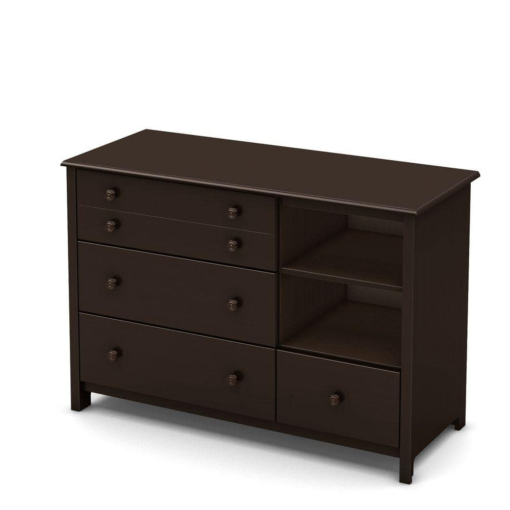 South Shore Little Smileys, Contemporary Changing table, Wide Brown