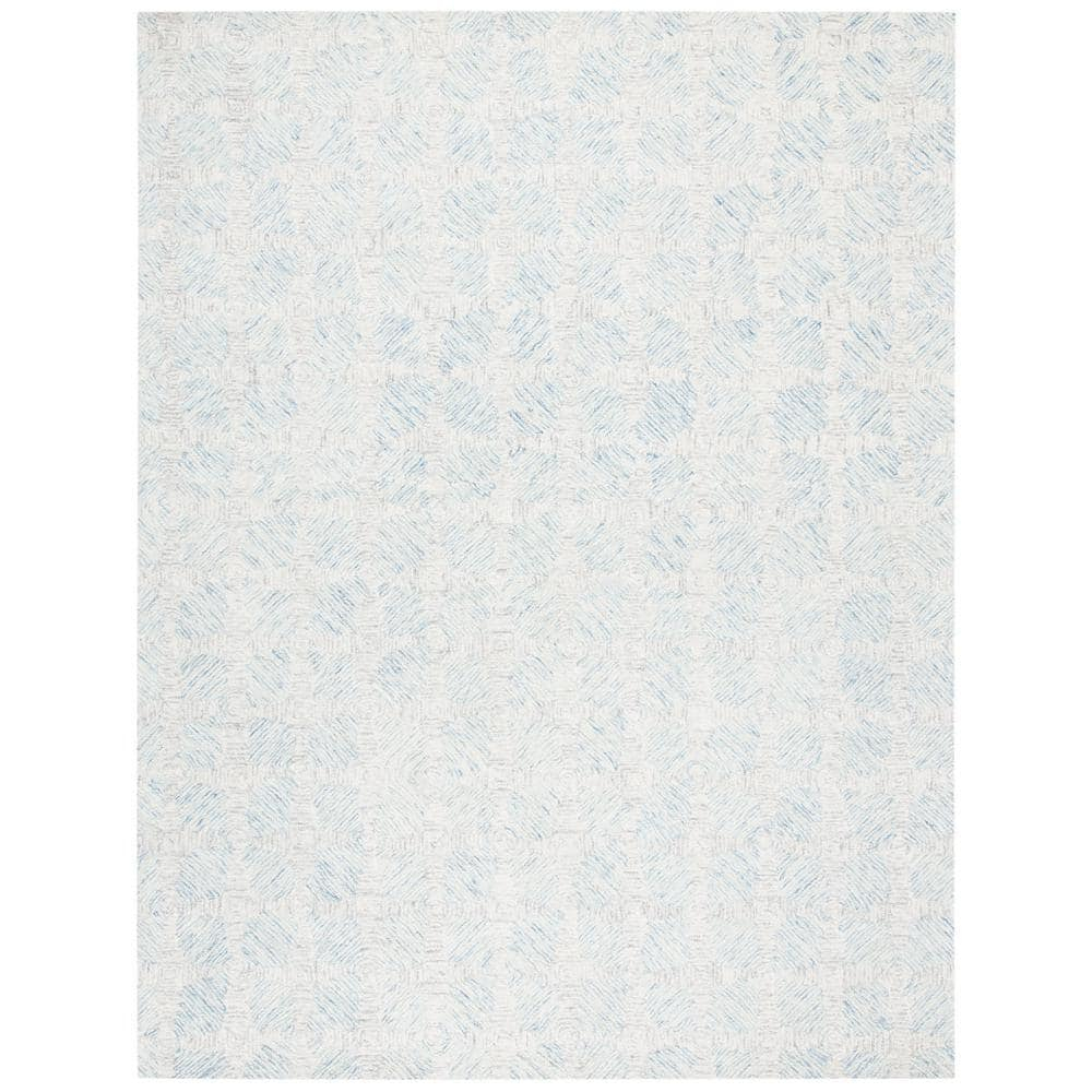 Safavieh  Handmade Abstract Stevana Modern Wool Rug 9' x 12' 9' x 12' Indoor, Handmade Living Room, Bedroom, Dining Room Rectangle