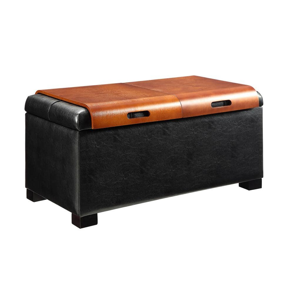 Convenience Concepts Designs4Comfort Storage Ottoman with Trays