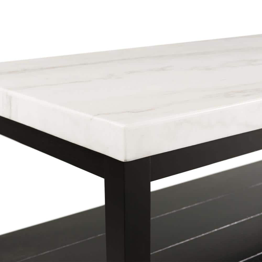 Picket House Furnishings Evie w/ White Top - Rectangular Coffee Table W/Casters