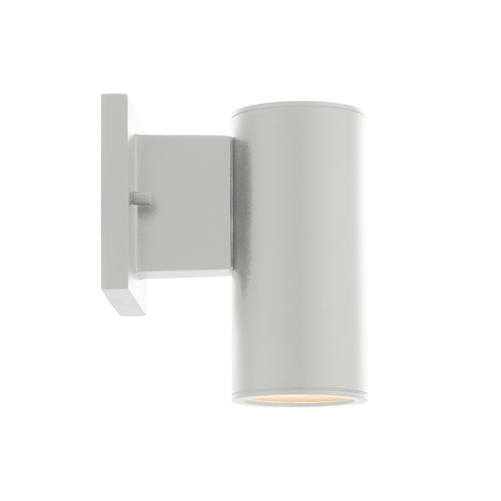 WAC Lighting Cylinder 1 -Light 6.75-in H Matte White Hardwired Integrated LED Outdoor Wall Light