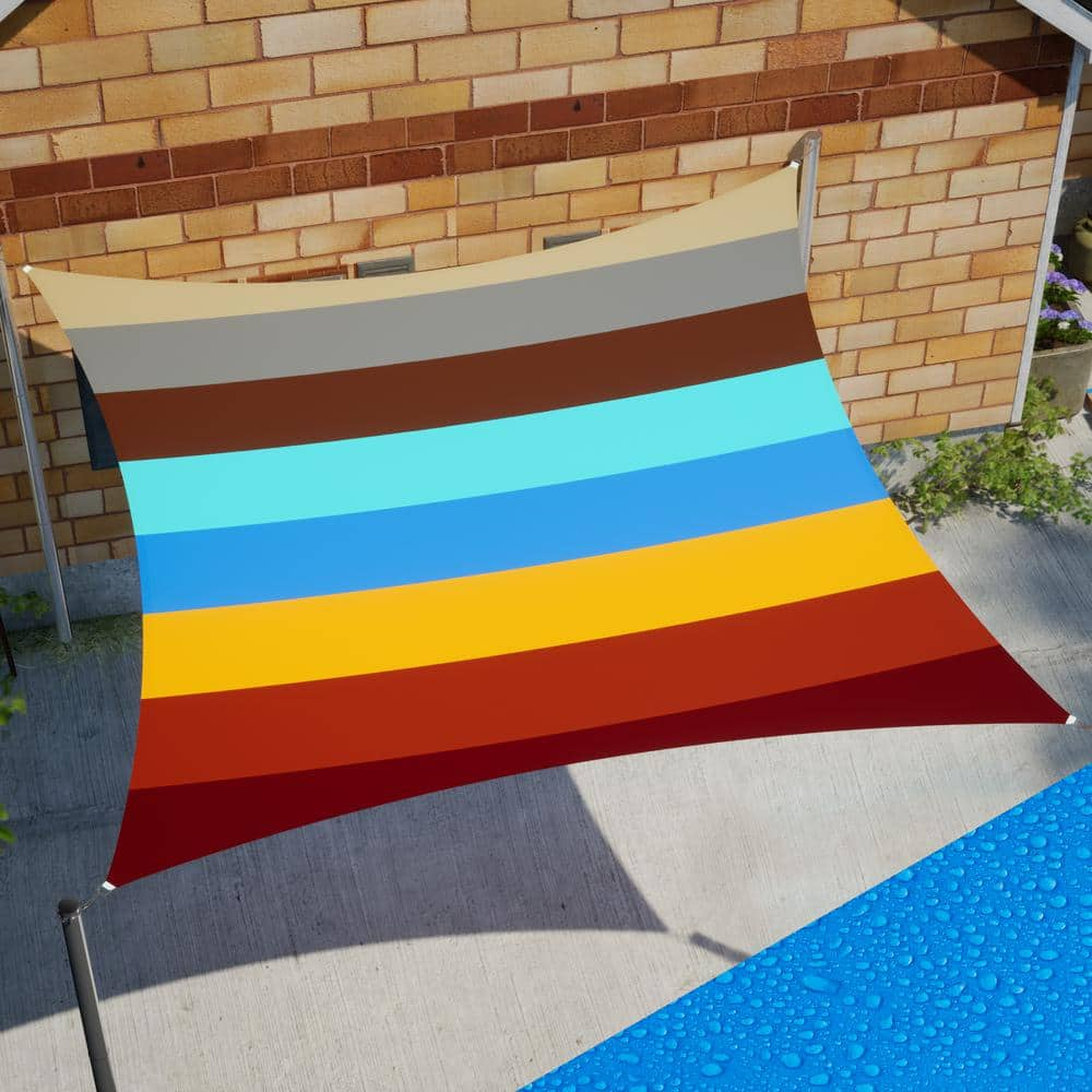 Waterproof 7 ft. x 12 ft. Rectangle Shade Sail - Yellow