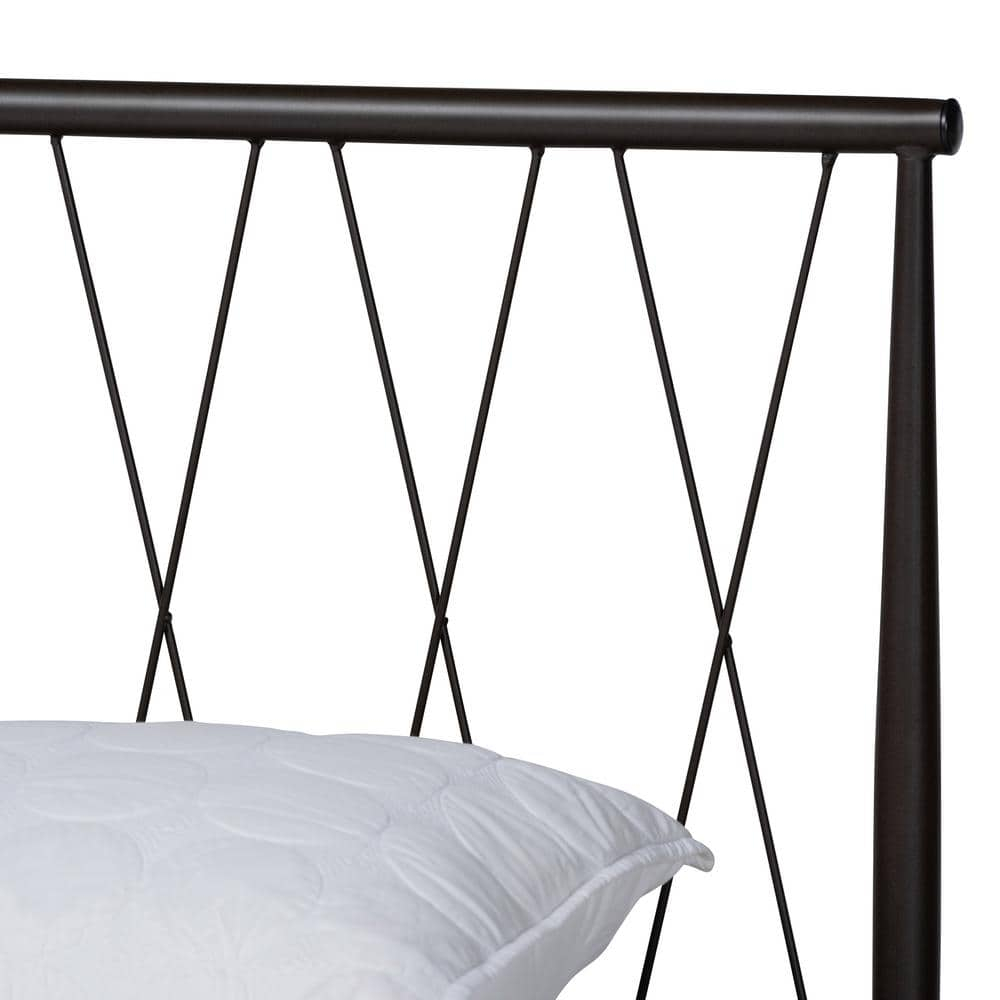 Full Nano Metal Platform Bed Black - Baxton Studio