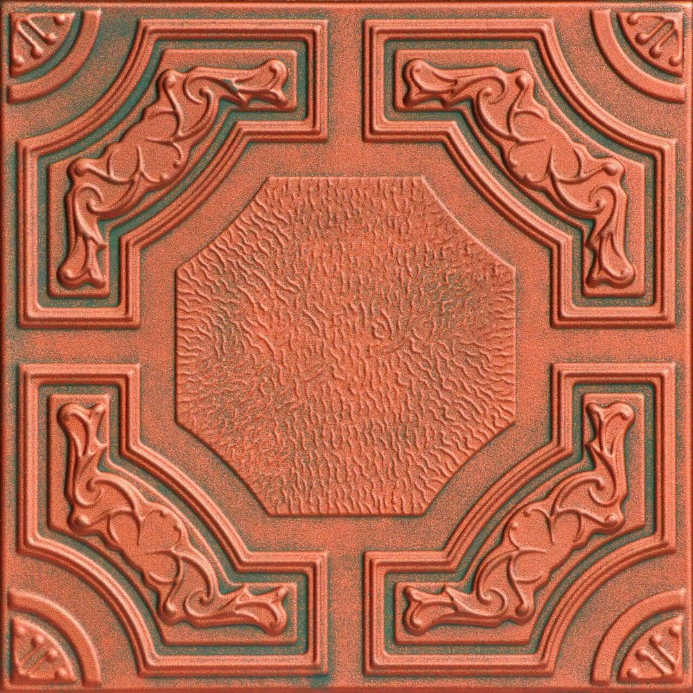 Evergreen 1.6 ft. x 1.6 ft. Polystyrene Glue-up Ceiling Tile