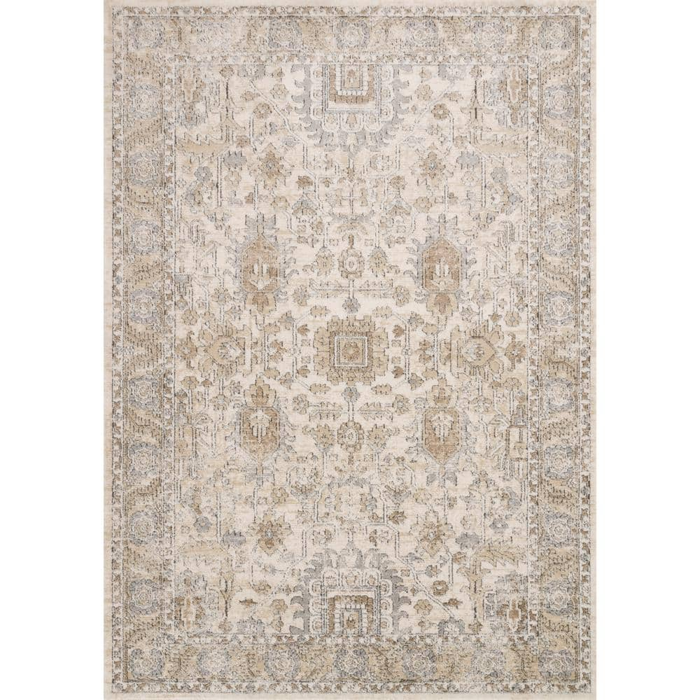 Loloi Teagan Ivory / Sand 9'-9" x 13'-6" Area Rug
