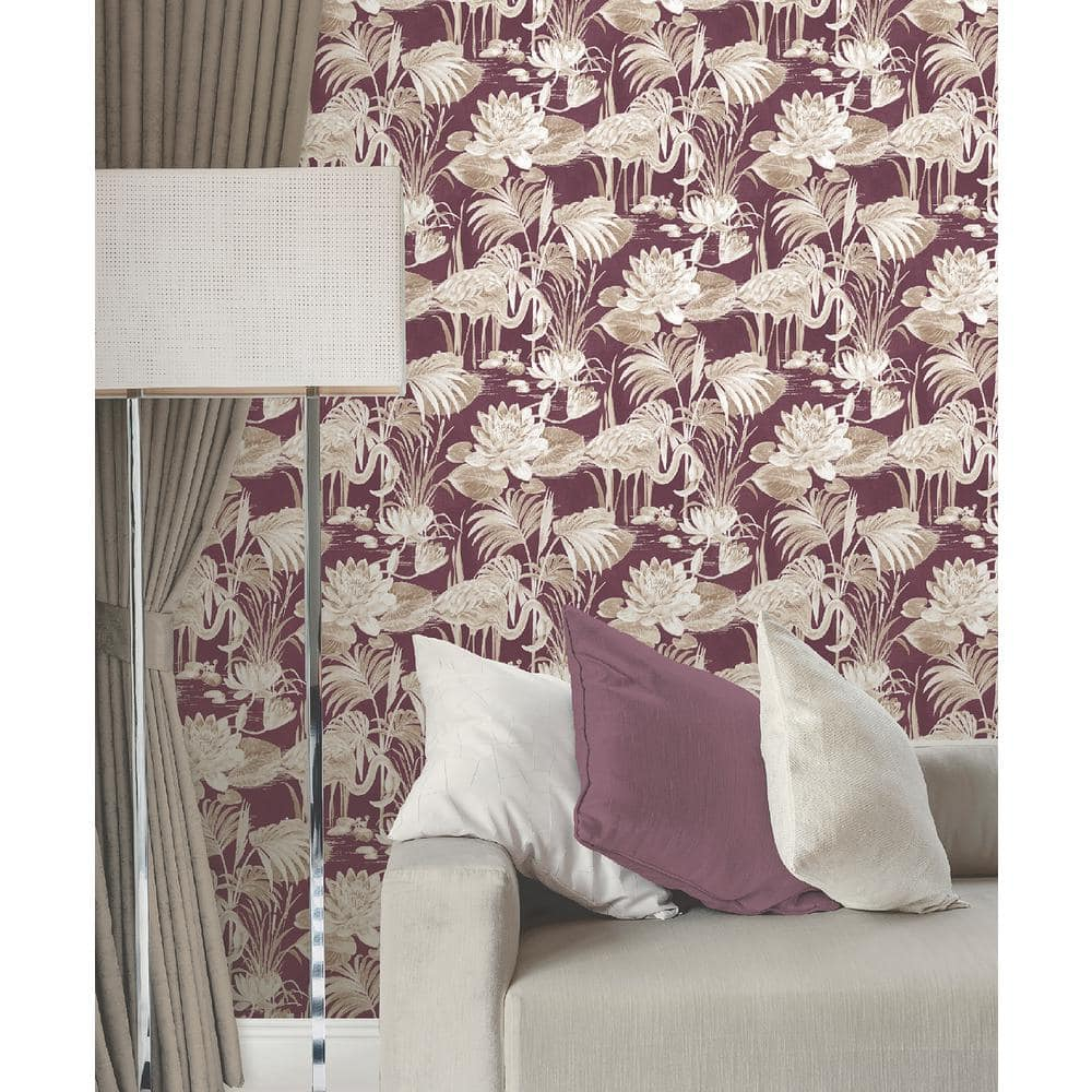 Fine Décor Purple Flamingo Wallpaper