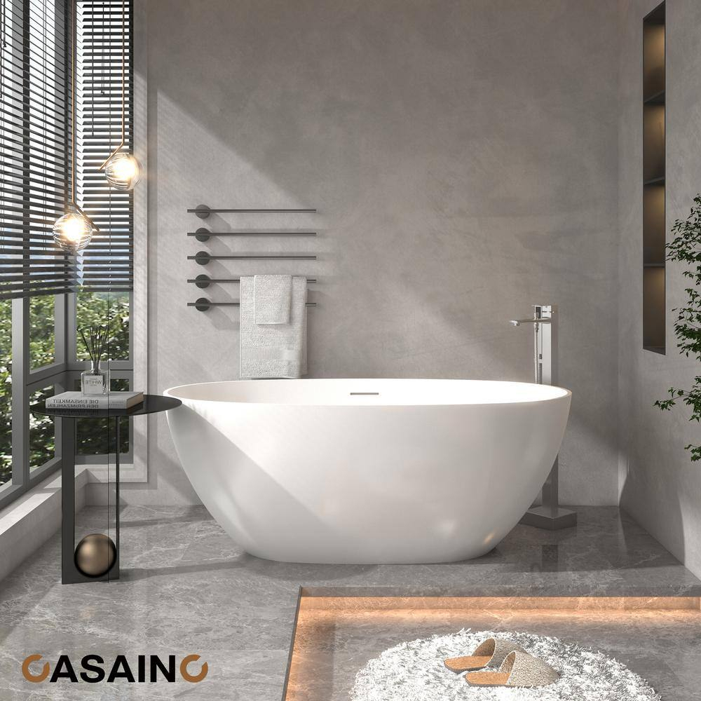 1-Handle Floor Mount Freestanding Tub Faucet with Handheld Shower in Brushed Nickel