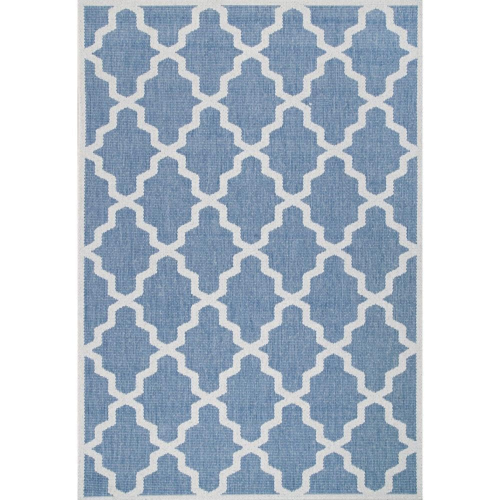 nuLOOM Gina Moroccan Indoor/Outdoor Accent Rug, 2' x 3', Blue